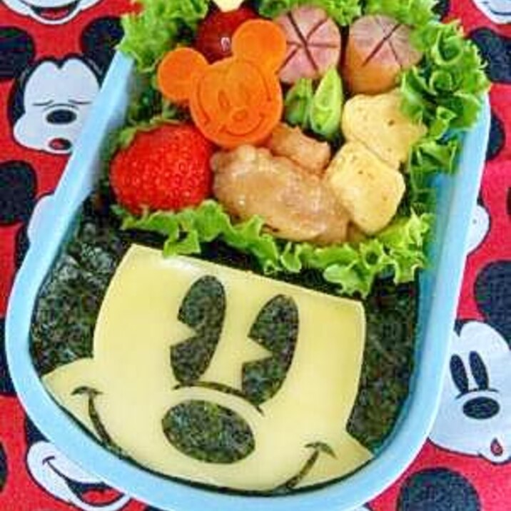 キャラ弁☆ドアップ・ミッキーのお弁当♪